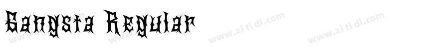 Gangsta Regular字体转换